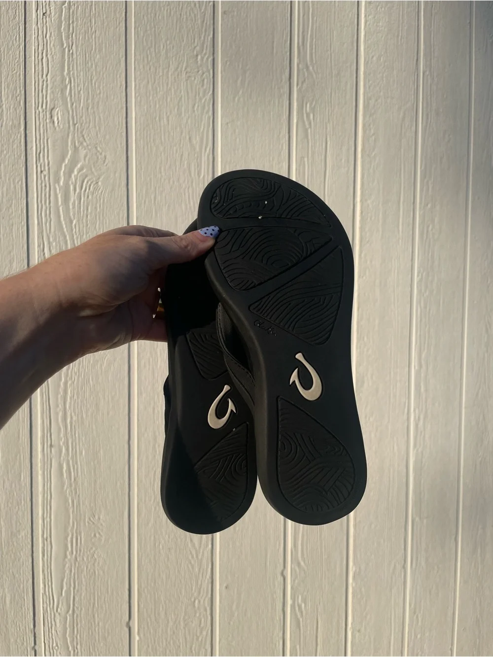 Brand New OluKai Women’s Ho‘ōpio Maluā Sandals, Black, Size 7